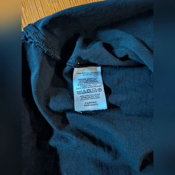 Lou & Grey Supima Cotton Black Tee Size L - Picture 3 of 6